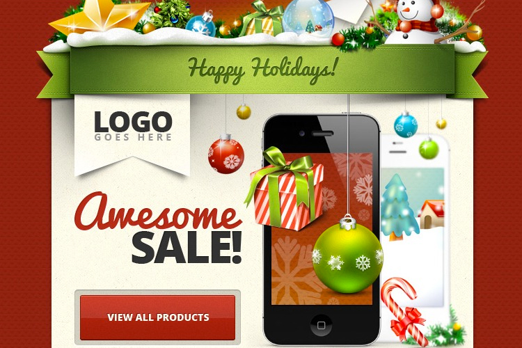 Free Christmas Email Template Html Version Gt3 Themes