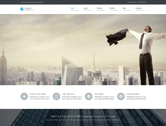 Trader Business One Page Bootstrap Template
