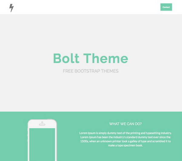 Bolt Flat One Page Theme
