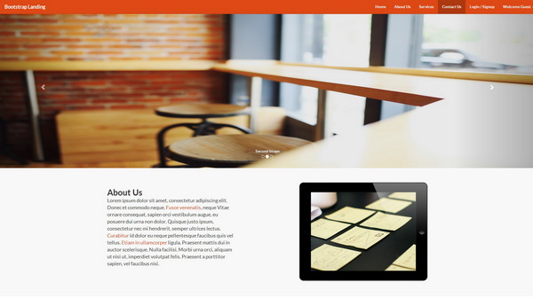 Bootstrap Landing Page Template