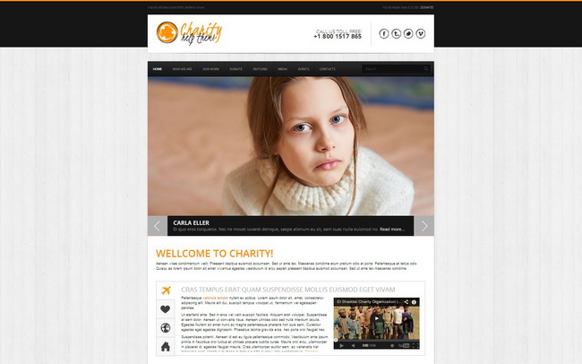 Charity HTML5 CSS3 Website Template