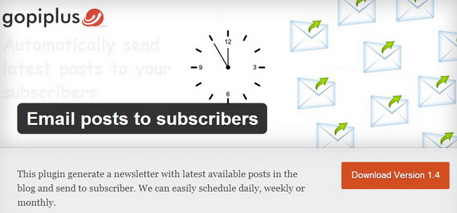 Email Posts to Subscribers Plugin