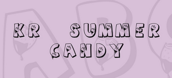 KR Summer Candy Font