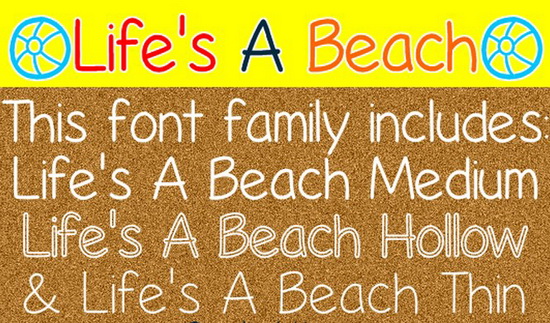 Life's A Beach Font