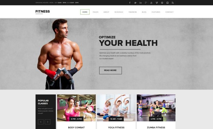 Fitness - Premium Gym WordPress Theme