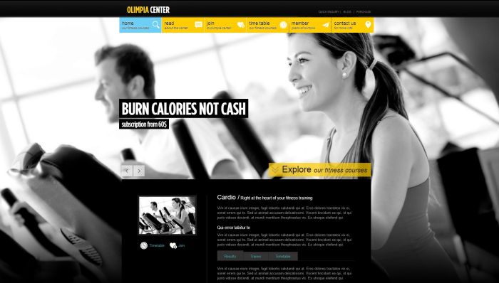Olimpia - Fullscreen WordPress Fitness Center