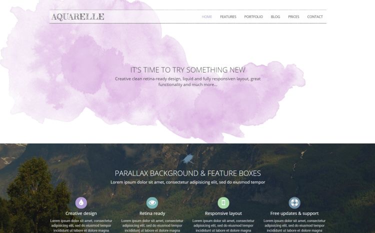 Aquarelle WordPress Theme