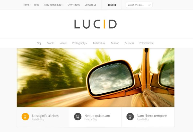 Lucid WordPress Theme