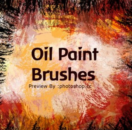Real Oil Paint Brushes Splatters