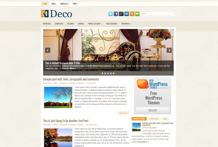 Deco WordPress Theme