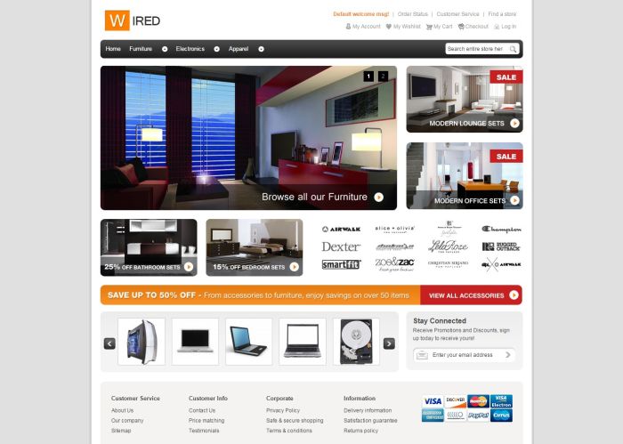 HelloWired Magento Theme