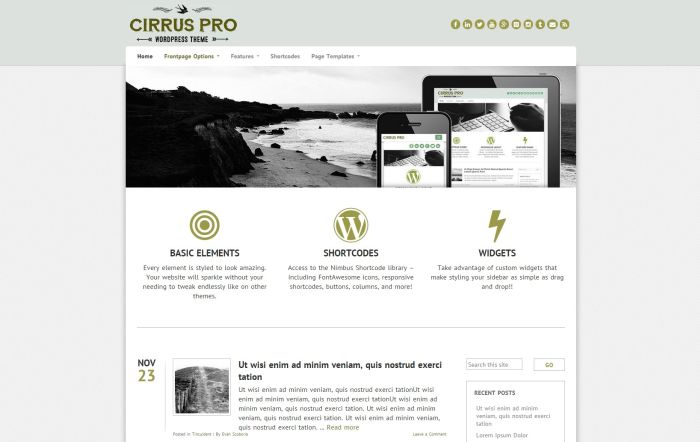 Cirrus WordPress Theme