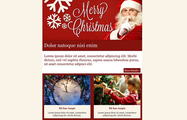 Email Greeting Christmas Templates