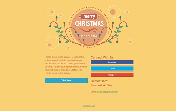Email Templates for Christmas and New Year