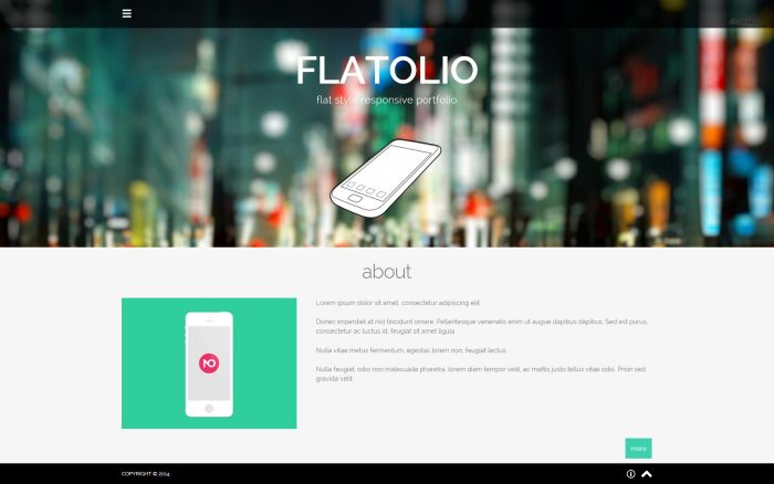 Flatolio WordPress Theme
