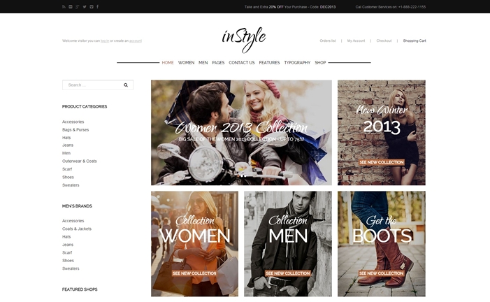 Instyle Webstore WordPress Theme