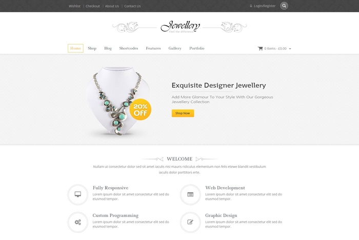 Jewellery WooCommerce Responsive Theme