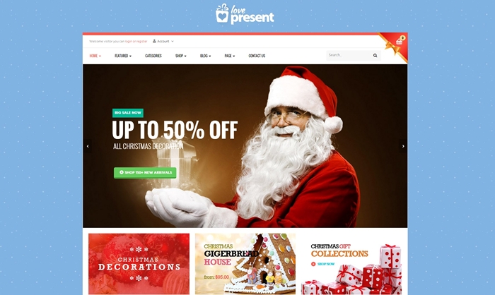 Present Pro GiftShop WordPress Theme
