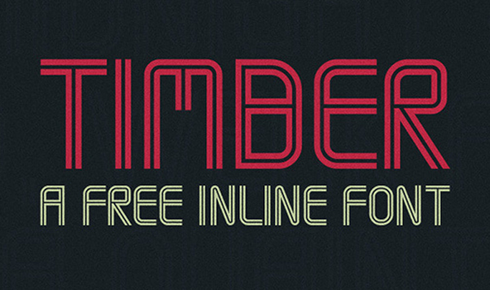 timber free font
