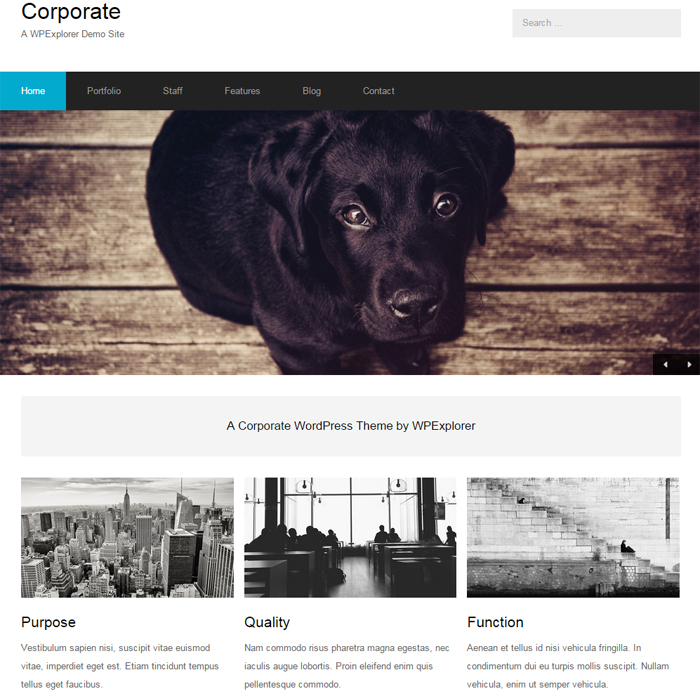 corporate free business wordpress theme