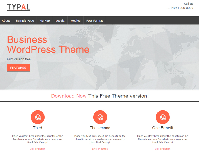 typal free business wordpress theme