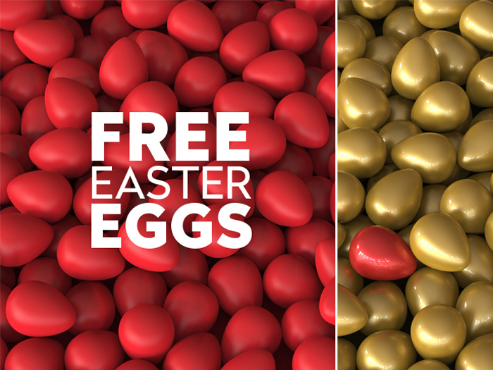 free easter eggs 3D