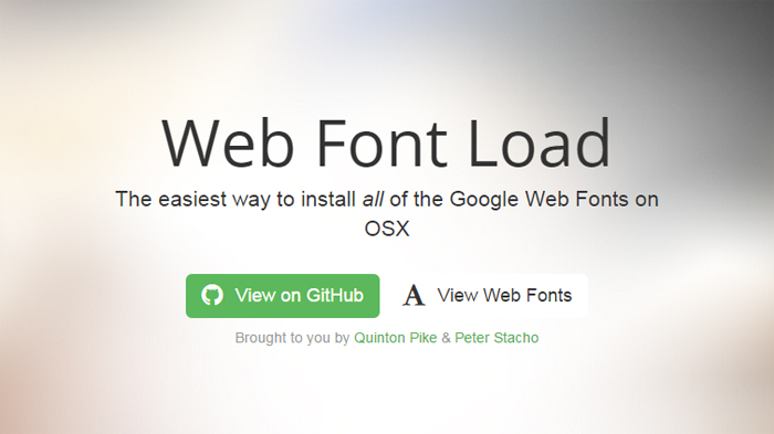 web font load