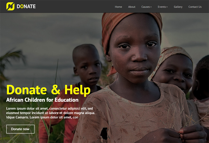 donate multipurpose nonprofit html template