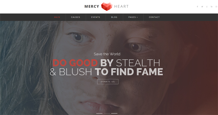 mercy heart modern charity html template